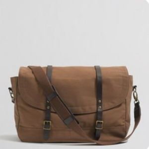 J Crew Canvas/Leather Messager Bag